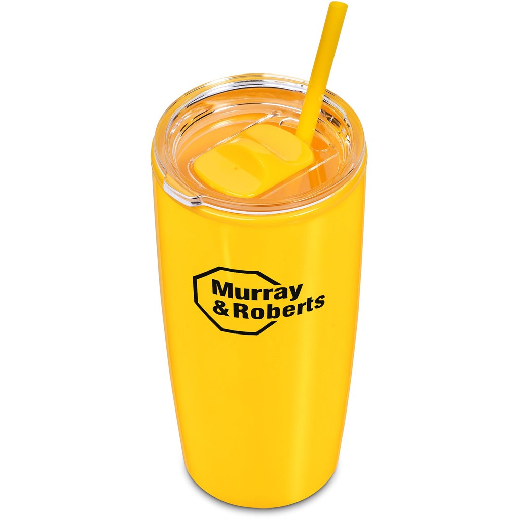 Altitude Daytona Plastic 2-in-1 Double-Wall Tumbler & Straw - 600ml - Image 137