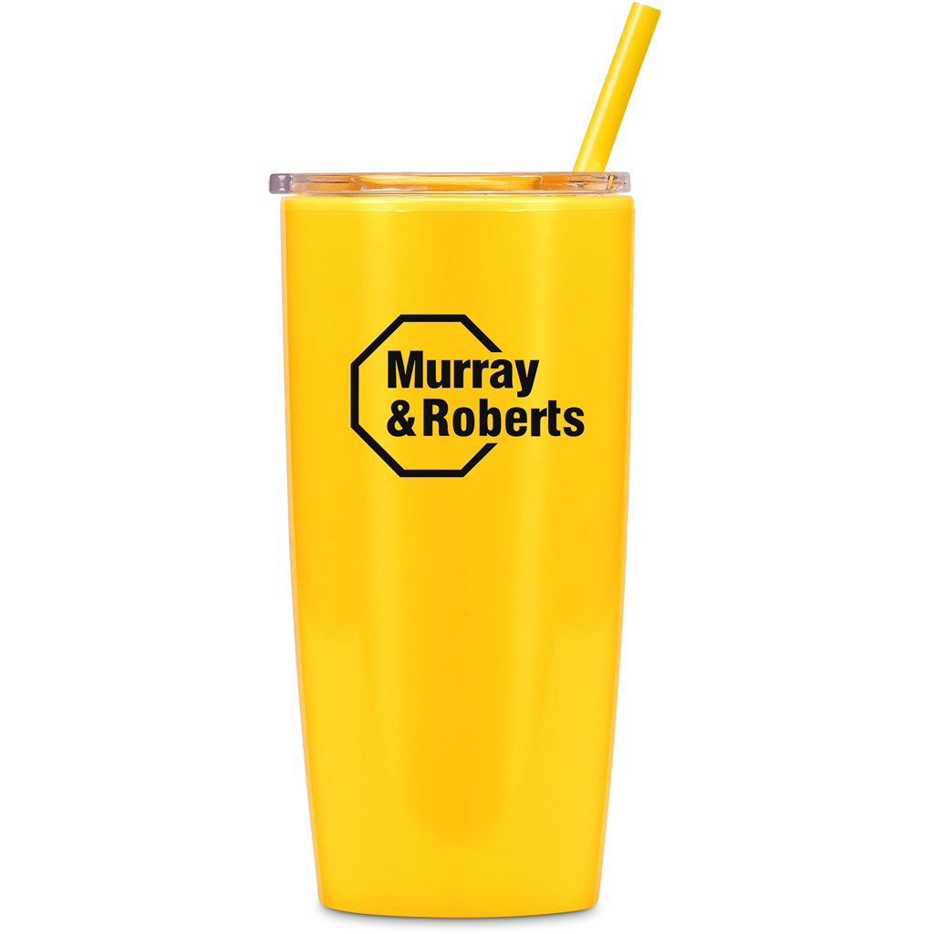 Altitude Daytona Plastic 2-in-1 Double-Wall Tumbler & Straw - 600ml - Image 139
