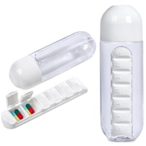 Alternative view of Altitude Vita-Stream Pill Box Plastic Water Bottle - 600ml