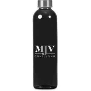 Kooshty Pura Plus Glass Water Bottle – 750ml - Black