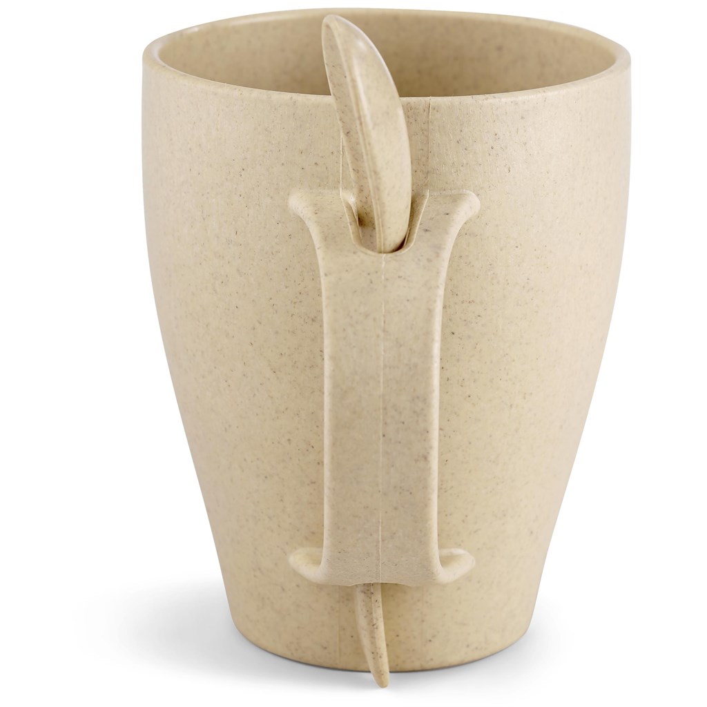 Okiyo Kawai Wheat Straw Mug & Spoon - 350ml - Image 14