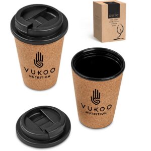 Alternative view of Okiyo Joki Cork & Wheat Straw Double-Wall Tumbler – 350ml