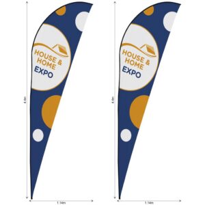 Legend 4m Sublimated Sharkfin Flying Banner Skin - Set Of 2 (Excludes Hardware)