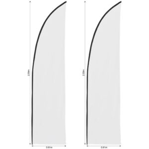 Alternative view of Legend 2m Sublimated Arcfin Flying Banner Skin - Set Of 2 (Excludes Hardware)