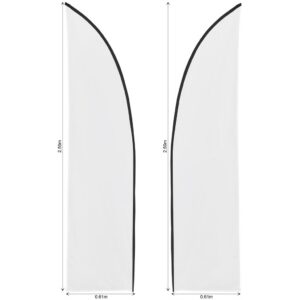 Alternative view of Legend 2m Sublimated Arcfin Double-Sided Flying Banner Skin (Excludes Hardware)