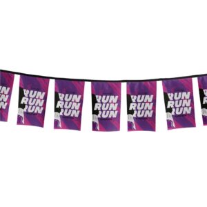 Sublimated Single-Sided Polyester Rectangle Bunting - 10m