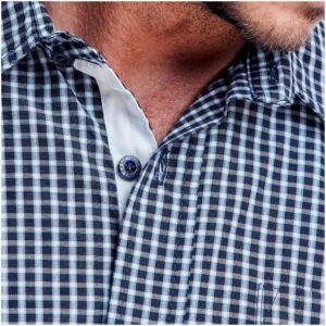 Alternative view of Mens Long Sleeve Kenton Shirt - Navy