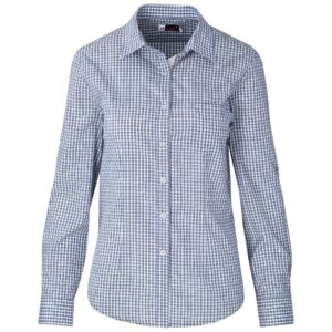 Ladies Long Sleeve Kenton Shirt - Light Blue