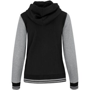 Alternative view of Ladies Princeton Hooded Sweater - Black
