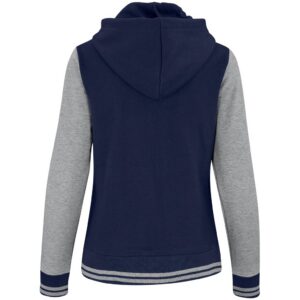 Alternative view of Ladies Princeton Hooded Sweater - Navy
