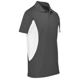 Alternative view of Kids Championship Golf Shirt - Grey