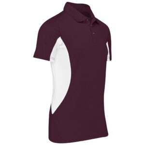 Alternative view of Kids Championship Golf Shirt - Maroon
