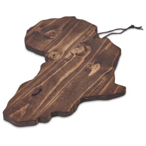 Alternative view of Serendipio African Shaped Wooden Serving Board
