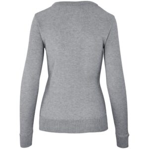 Alternative view of Ladies Long Sleeve Peru V-Neck Jersey - Grey