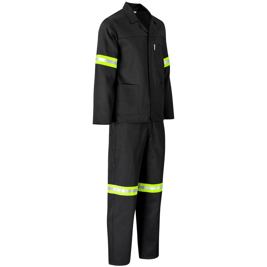 Trade Polycotton Conti Suit - Reflective Arms, Legs & Back - Yellow Tape - Image 9