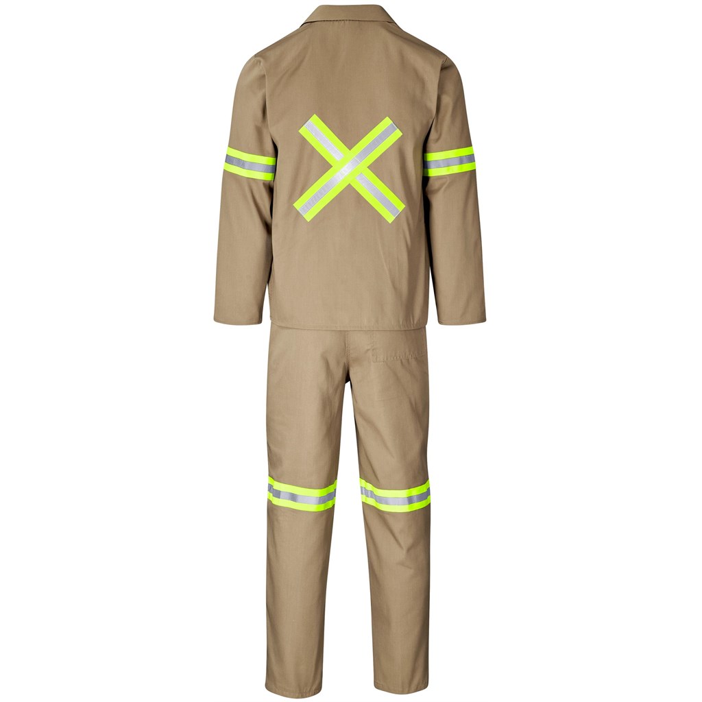Trade Polycotton Conti Suit - Reflective Arms, Legs & Back - Yellow Tape - Image 14