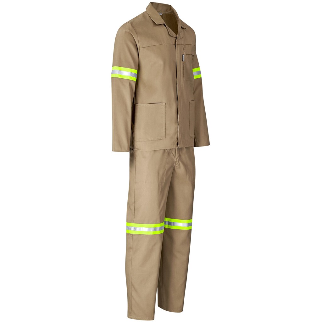 Trade Polycotton Conti Suit - Reflective Arms, Legs & Back - Yellow Tape - Image 15