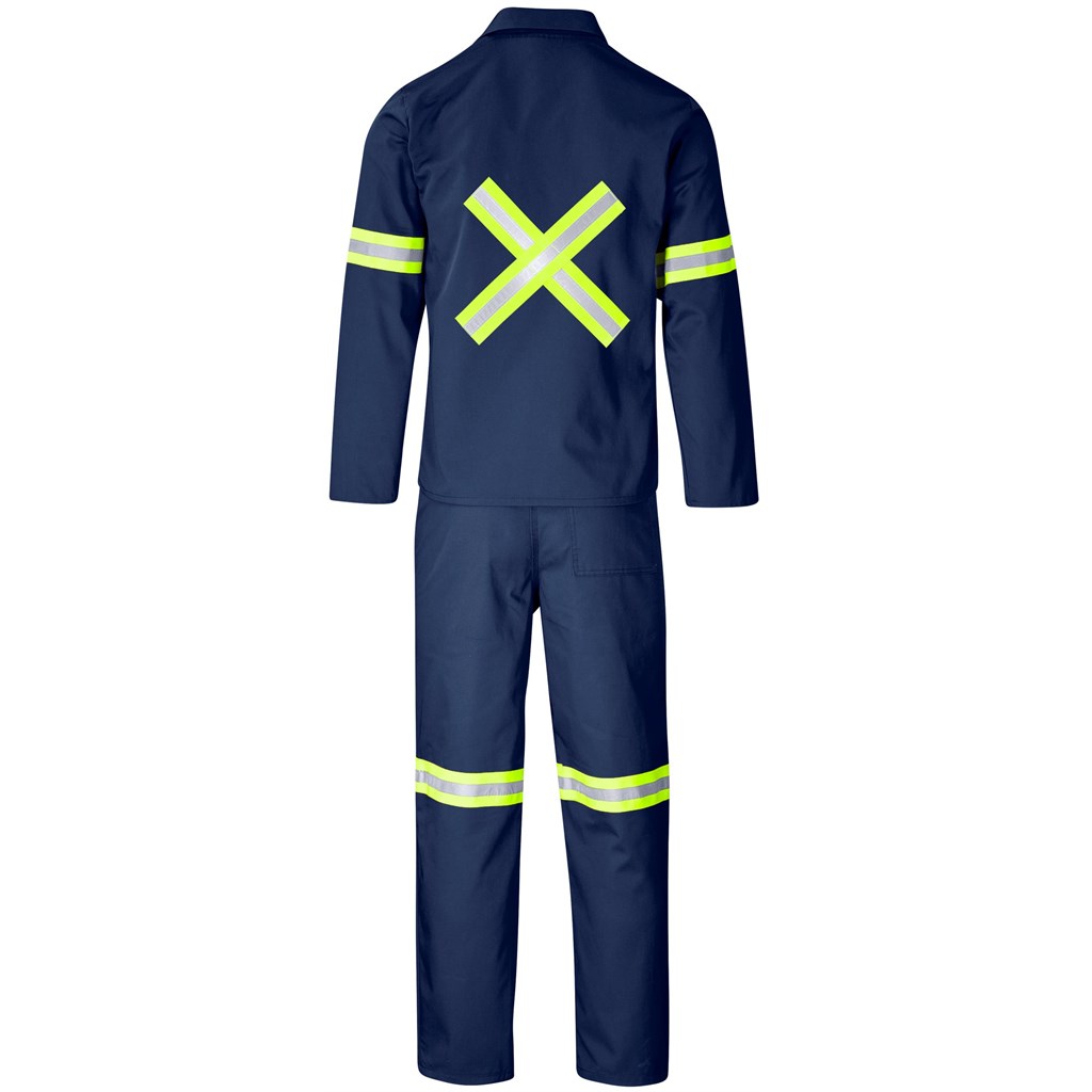 Trade Polycotton Conti Suit - Reflective Arms, Legs & Back - Yellow Tape - Image 16