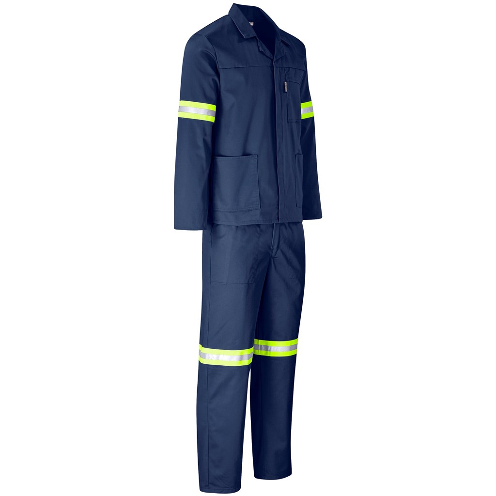 Trade Polycotton Conti Suit - Reflective Arms, Legs & Back - Yellow Tape - Image 17