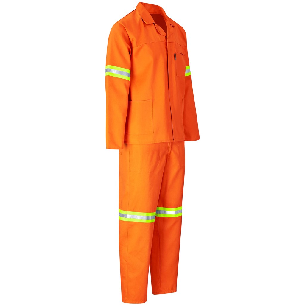 Trade Polycotton Conti Suit - Reflective Arms, Legs & Back - Yellow Tape - Image 19