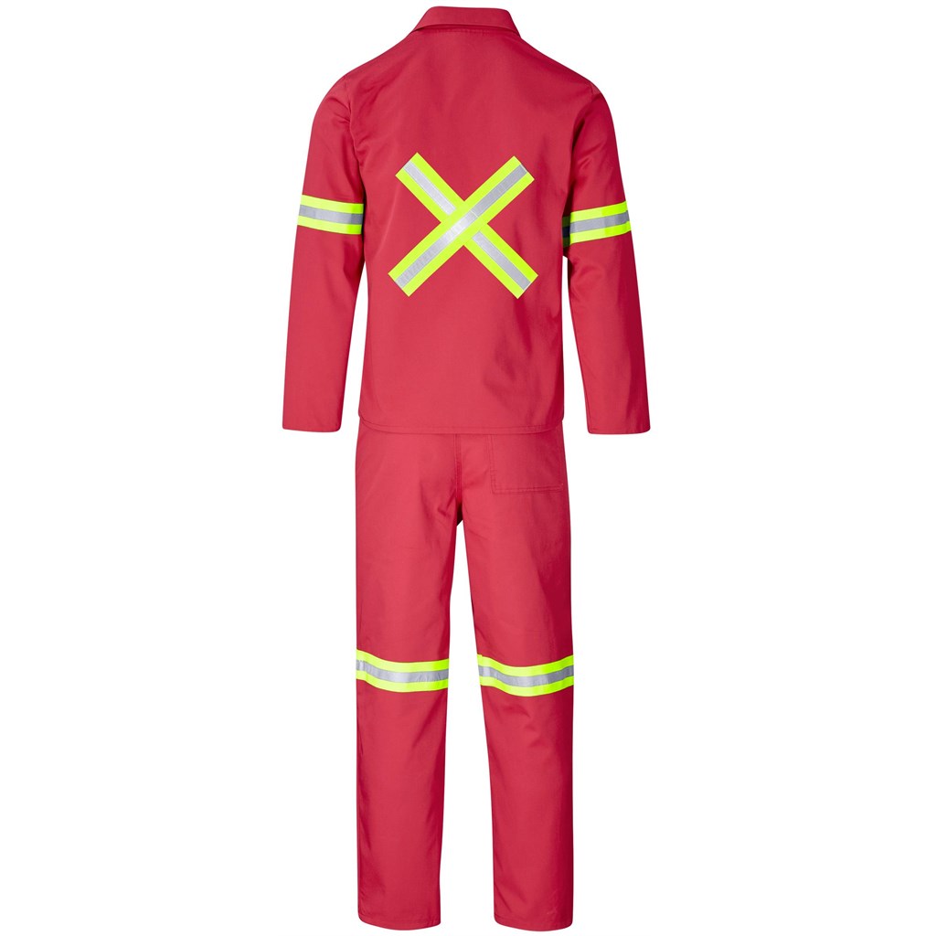 Trade Polycotton Conti Suit - Reflective Arms, Legs & Back - Yellow Tape - Image 20