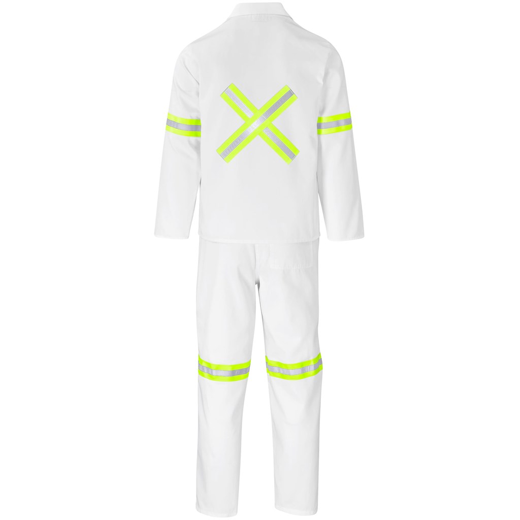 Trade Polycotton Conti Suit - Reflective Arms, Legs & Back - Yellow Tape - Image 24