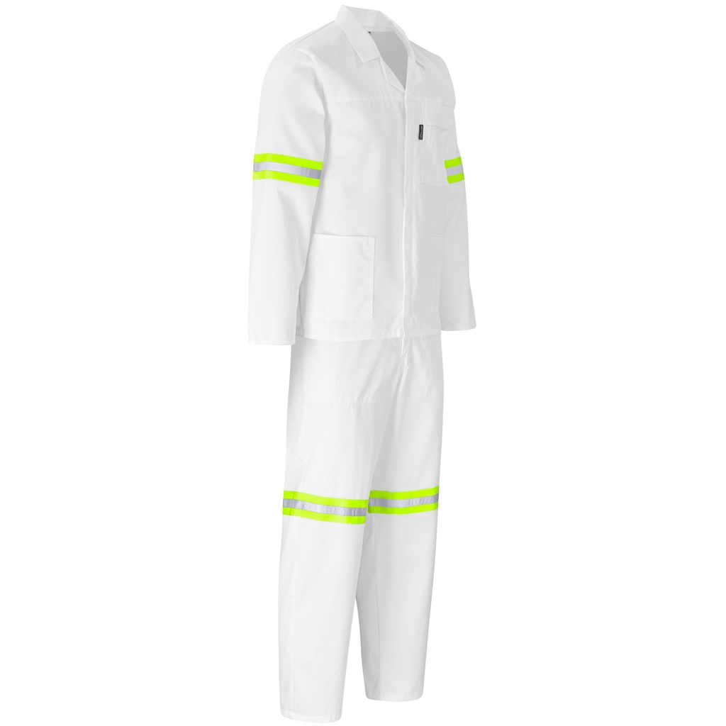 Trade Polycotton Conti Suit - Reflective Arms, Legs & Back - Yellow Tape - Image 25