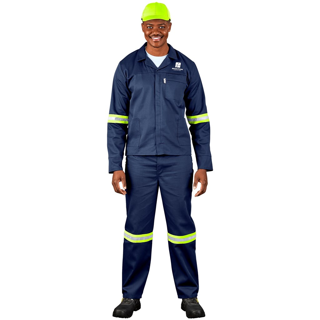 Site Premium Polycotton Jacket - Reflective Arms - Yellow Tape - Image 4