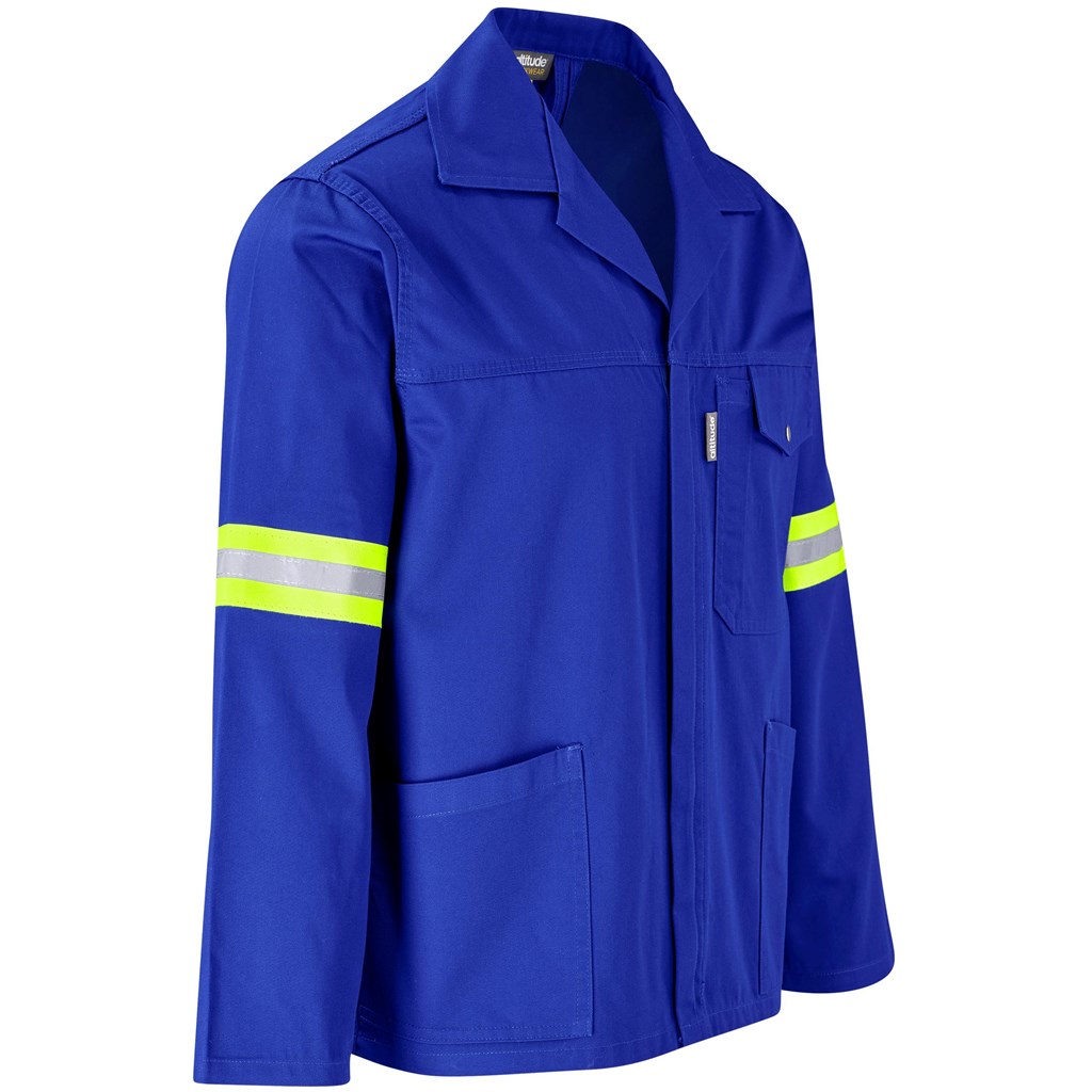 Site Premium Polycotton Jacket - Reflective Arms - Yellow Tape - Image 13