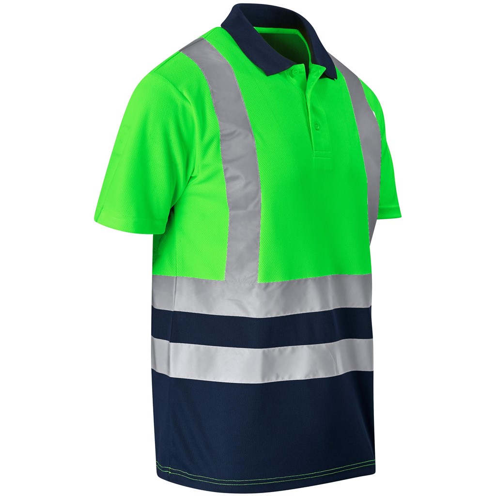 Surveyor Two-Tone Hi-Viz Reflective Golf Shirt - Image 11