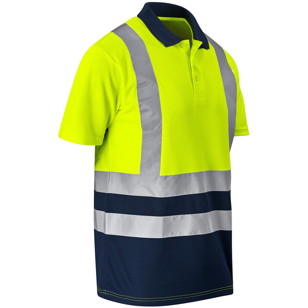 Surveyor Two-Tone Hi-Viz Reflective Golf Shirt - Image 15
