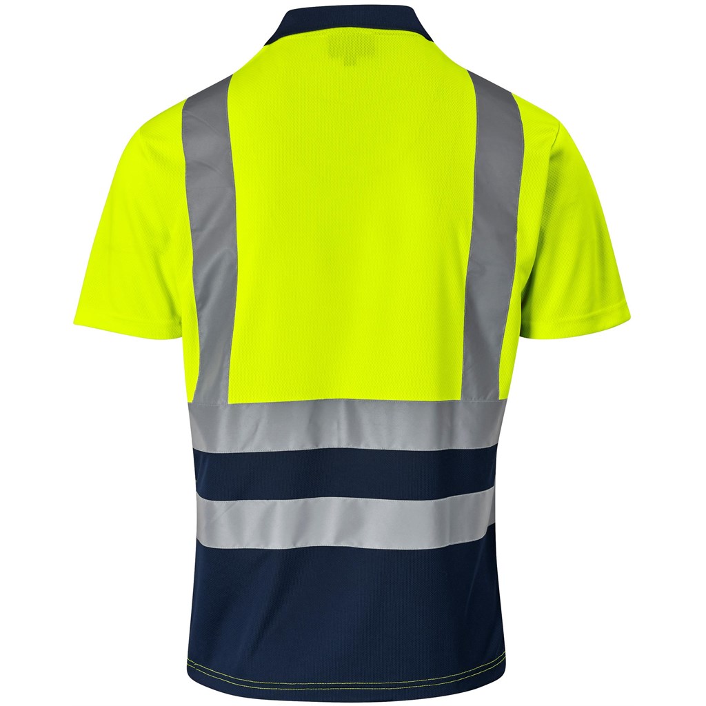 Surveyor Two-Tone Hi-Viz Reflective Golf Shirt - Image 16