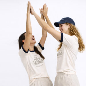 GW™ Ladies Two-Tone Roll Sleeve Tee